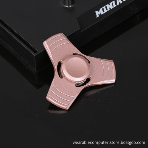 Tornado Hand Gyroscope Spin Tri-Fidget Anti Stress Autism Hand Spinner For Children Adults Gold Finger Gyro